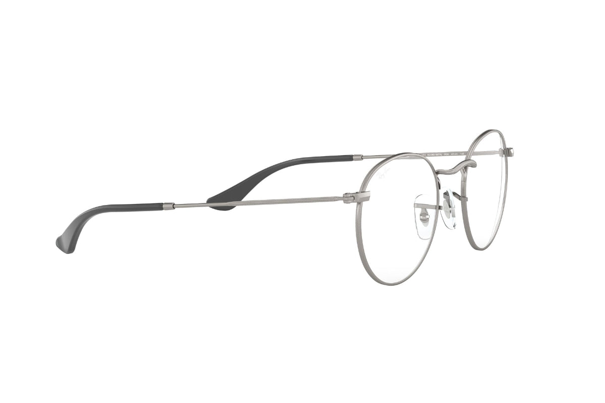 Lentes Ópticos Round Metal Matte Gunmetal Ray-Ban