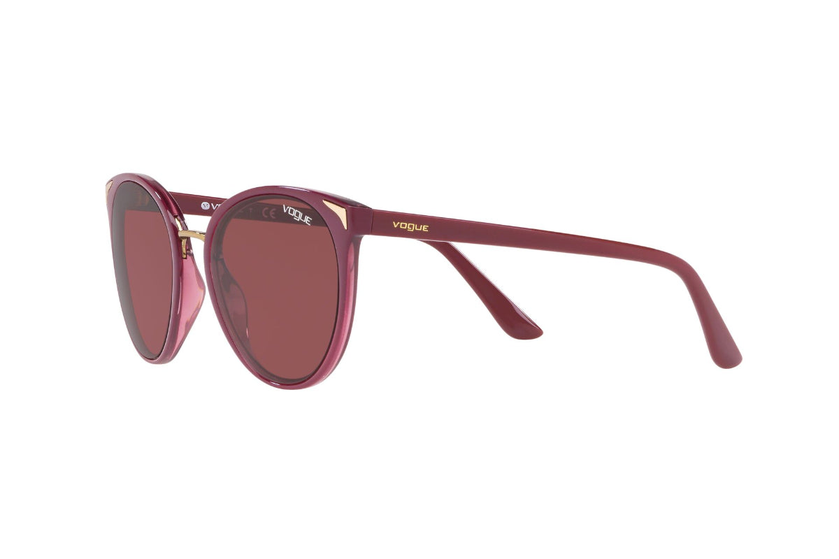 Lentes de Sol Top Dark Red Transparent  Vogue