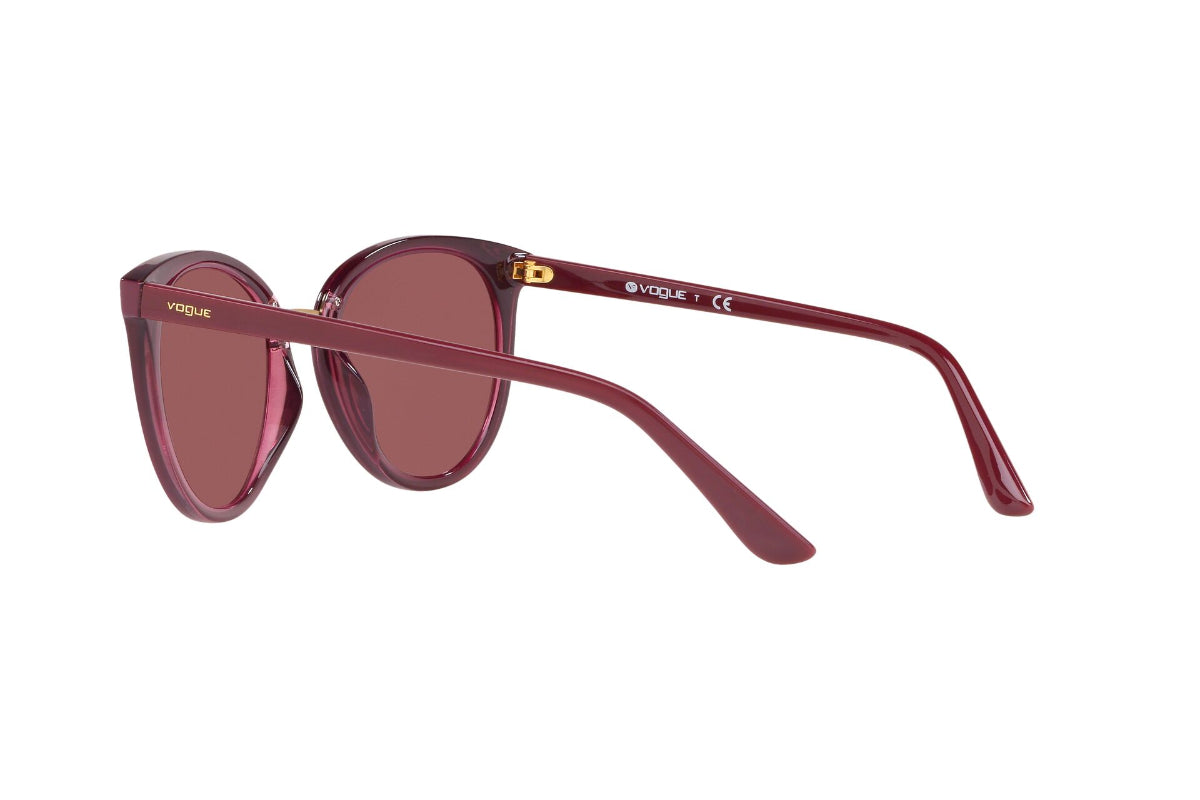 Lentes de Sol Top Dark Red Transparent  Vogue