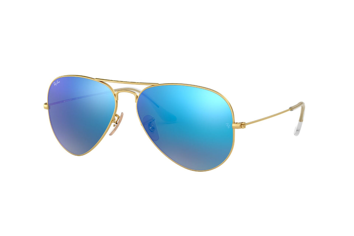 Lentes De Sol Aviator Blue Flash Ray-Ban